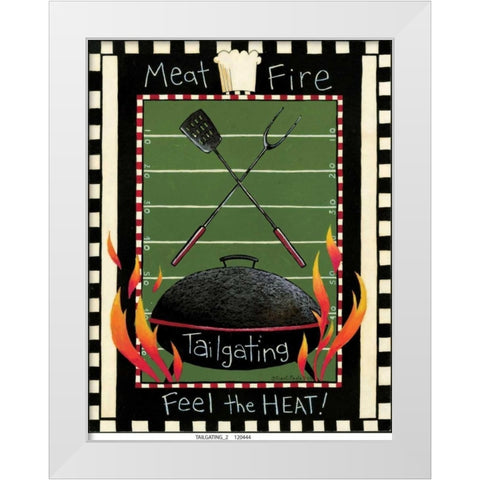 Tailgating 2 White Modern Wood Framed Art Print by DiPaolo, Dan