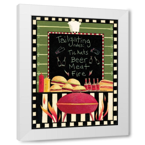 Tailgating White Modern Wood Framed Art Print by DiPaolo, Dan