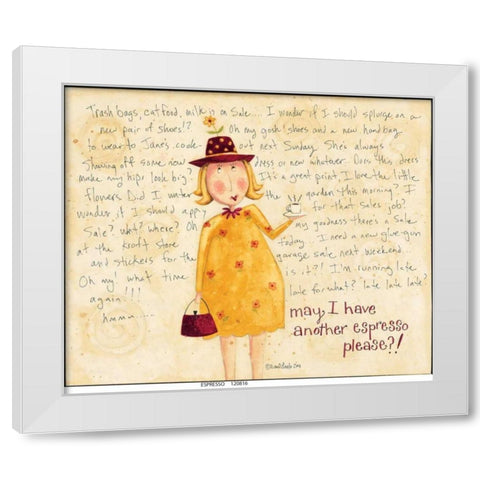 Espresso White Modern Wood Framed Art Print by DiPaolo, Dan