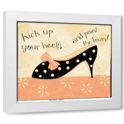 Kick Shells White Modern Wood Framed Art Print by DiPaolo, Dan