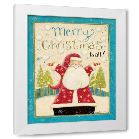 Merry Christmas 1 White Modern Wood Framed Art Print by DiPaolo, Dan