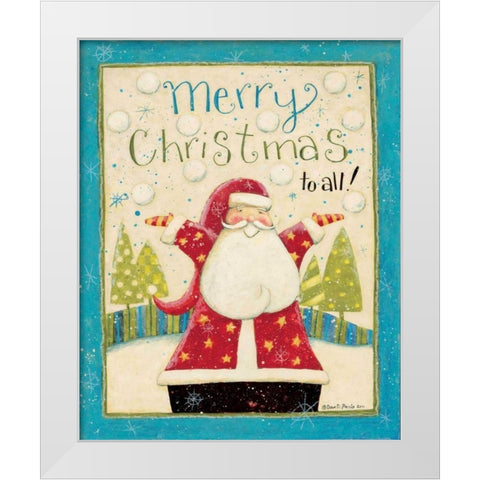 Merry Christmas 1 White Modern Wood Framed Art Print by DiPaolo, Dan