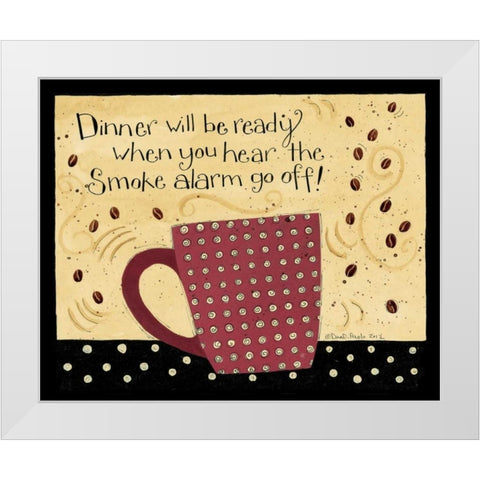 Smoke Alarm White Modern Wood Framed Art Print by DiPaolo, Dan