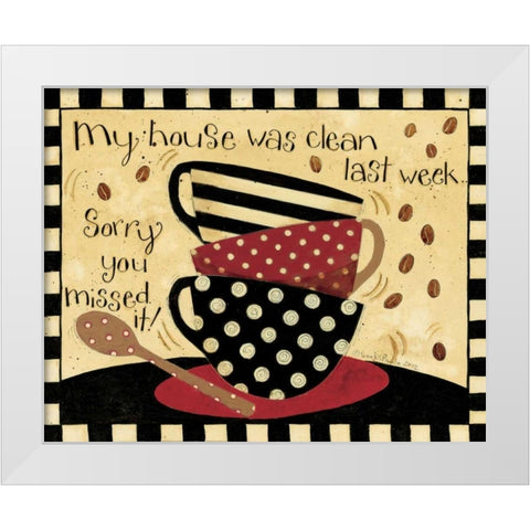 Clean House White Modern Wood Framed Art Print by DiPaolo, Dan