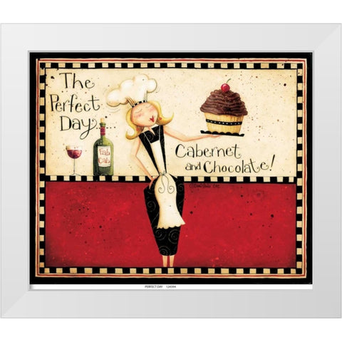 Perfect Day White Modern Wood Framed Art Print by DiPaolo, Dan
