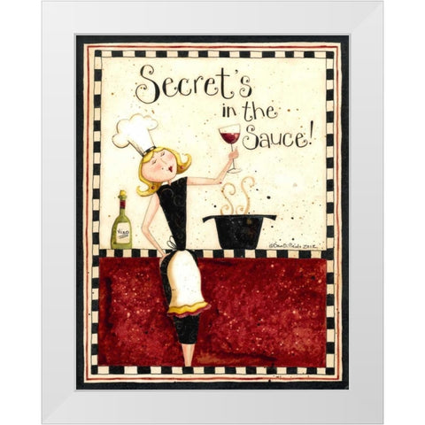 Cooking White Modern Wood Framed Art Print by DiPaolo, Dan