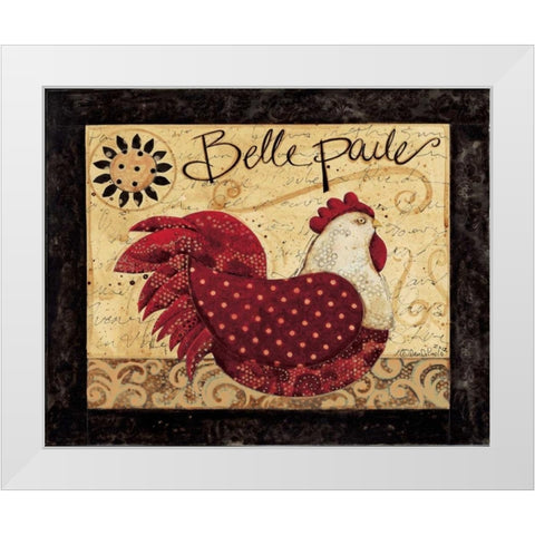 BellePoulet White Modern Wood Framed Art Print by DiPaolo, Dan