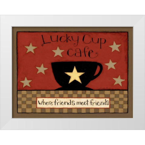 Luck White Modern Wood Framed Art Print by DiPaolo, Dan