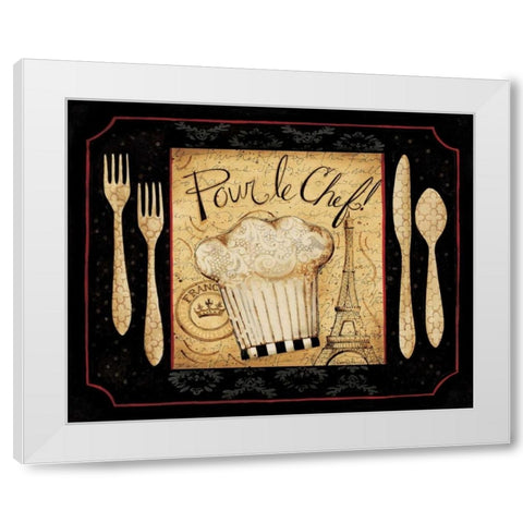 Pour White Modern Wood Framed Art Print by DiPaolo, Dan