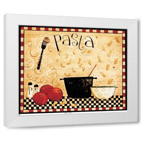 Pasta White Modern Wood Framed Art Print by DiPaolo, Dan
