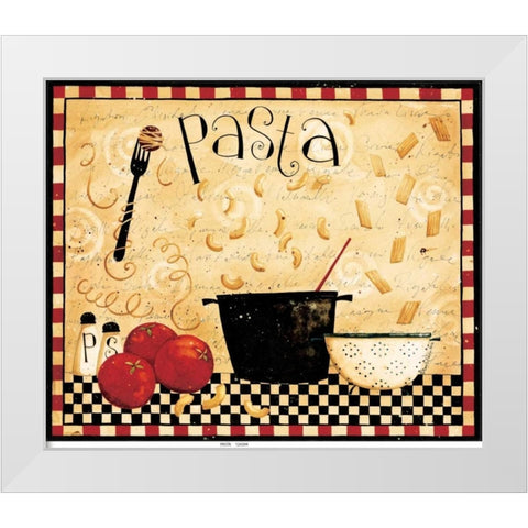 Pasta White Modern Wood Framed Art Print by DiPaolo, Dan