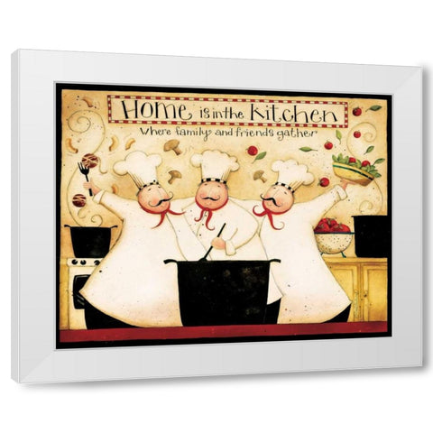 Home Cooking White Modern Wood Framed Art Print by DiPaolo, Dan