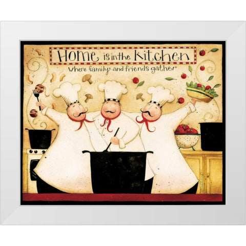 Home Cooking White Modern Wood Framed Art Print by DiPaolo, Dan