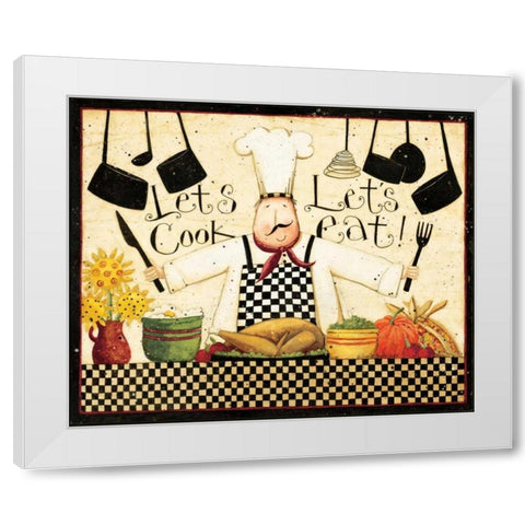 Get Cooking White Modern Wood Framed Art Print by DiPaolo, Dan