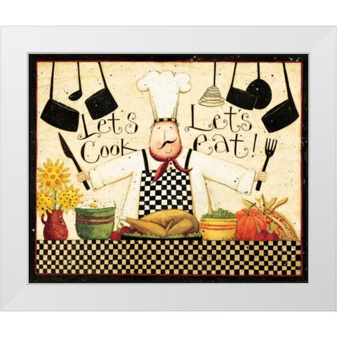 Get Cooking White Modern Wood Framed Art Print by DiPaolo, Dan