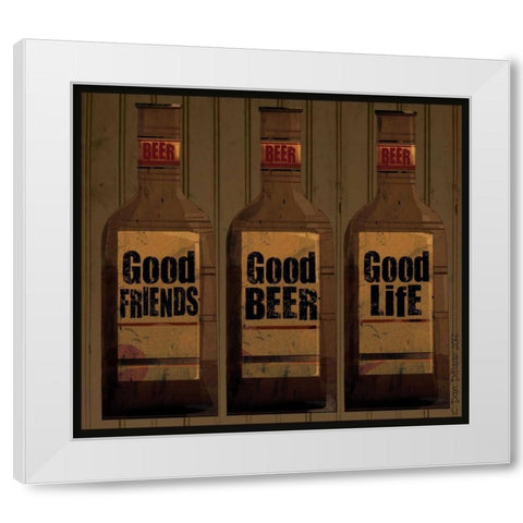 Final 3 White Modern Wood Framed Art Print by DiPaolo, Dan