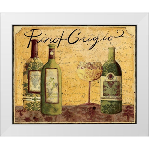 Pinot Grigio White Modern Wood Framed Art Print by DiPaolo, Dan