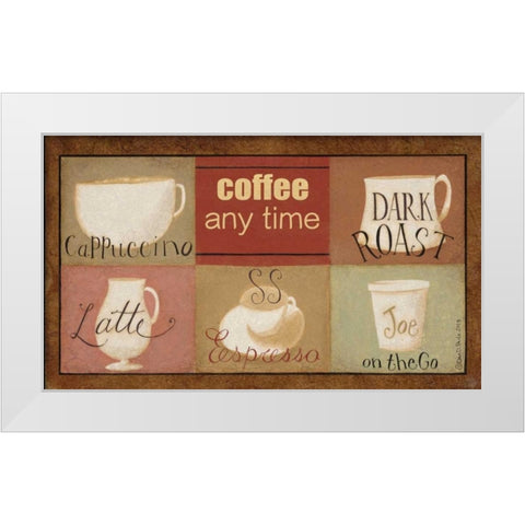 Maybe Tea White Modern Wood Framed Art Print by DiPaolo, Dan