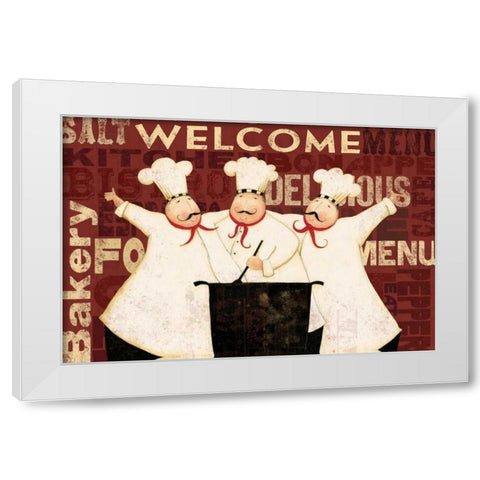 Chef Rug White Modern Wood Framed Art Print by DiPaolo, Dan