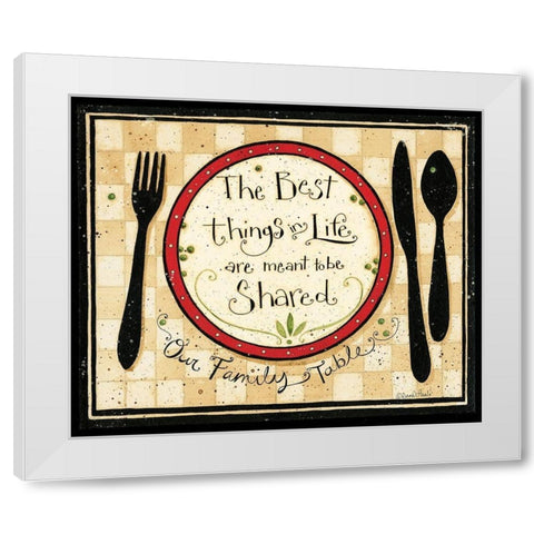 The Best Things In Life White Modern Wood Framed Art Print by DiPaolo, Dan