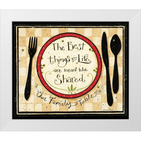 The Best Things In Life White Modern Wood Framed Art Print by DiPaolo, Dan