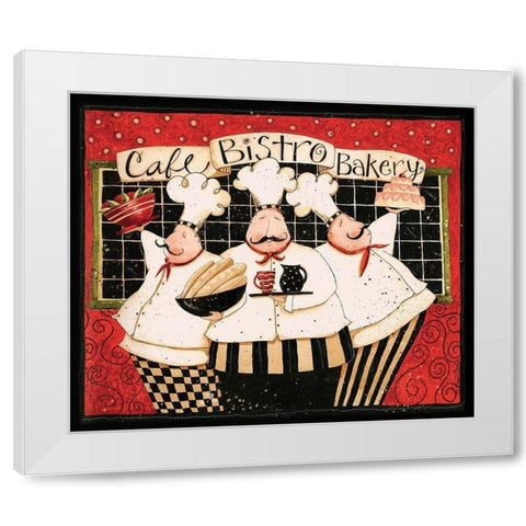 Cafe Bistro Bakery White Modern Wood Framed Art Print by DiPaolo, Dan
