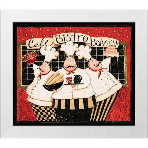 Cafe Bistro Bakery White Modern Wood Framed Art Print by DiPaolo, Dan
