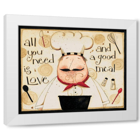 All You Need White Modern Wood Framed Art Print by DiPaolo, Dan