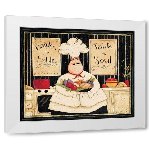 Garden To Table White Modern Wood Framed Art Print by DiPaolo, Dan