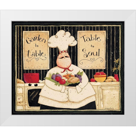 Garden To Table White Modern Wood Framed Art Print by DiPaolo, Dan