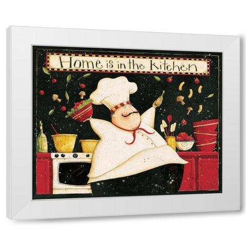 Home Kitchen White Modern Wood Framed Art Print by DiPaolo, Dan