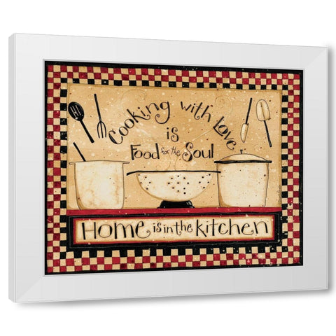 Cooking With Love White Modern Wood Framed Art Print by DiPaolo, Dan