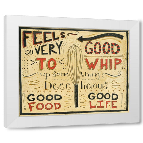 Whip It Up White Modern Wood Framed Art Print by DiPaolo, Dan