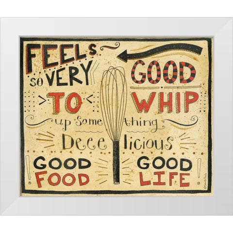 Whip It Up White Modern Wood Framed Art Print by DiPaolo, Dan