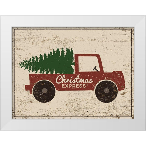 Christmas Express 2 White Modern Wood Framed Art Print by DiPaolo, Dan