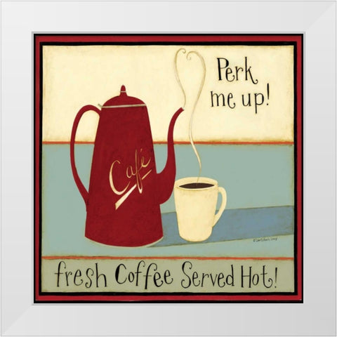 Perk me up! White Modern Wood Framed Art Print by DiPaolo, Dan