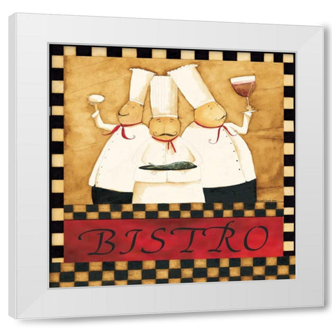 Bistro Chefs White Modern Wood Framed Art Print by DiPaolo, Dan