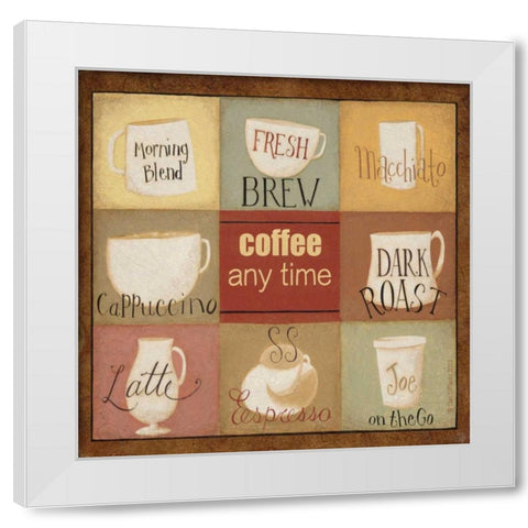 Brew Combinations White Modern Wood Framed Art Print by DiPaolo, Dan
