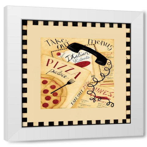Reservation White Modern Wood Framed Art Print by DiPaolo, Dan