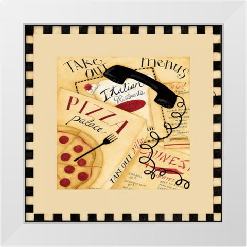 Reservation White Modern Wood Framed Art Print by DiPaolo, Dan