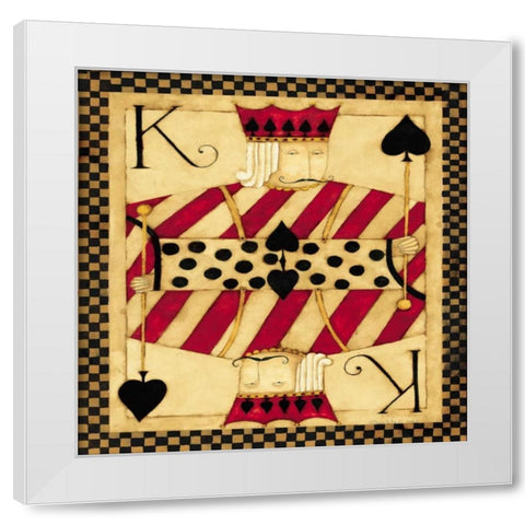 King White Modern Wood Framed Art Print by DiPaolo, Dan