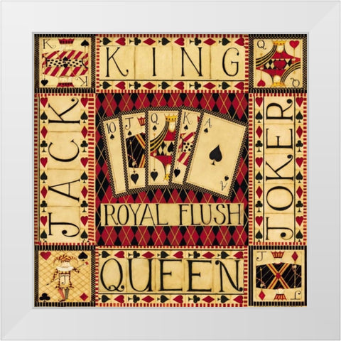 Entertain White Modern Wood Framed Art Print by DiPaolo, Dan