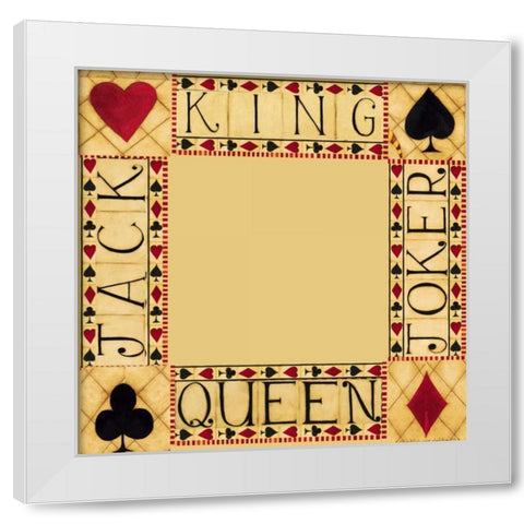 Four Corners White Modern Wood Framed Art Print by DiPaolo, Dan