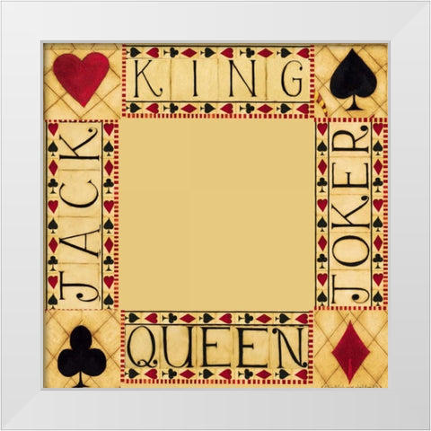 Four Corners White Modern Wood Framed Art Print by DiPaolo, Dan