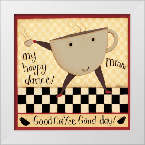 Hi Cupy White Modern Wood Framed Art Print by DiPaolo, Dan