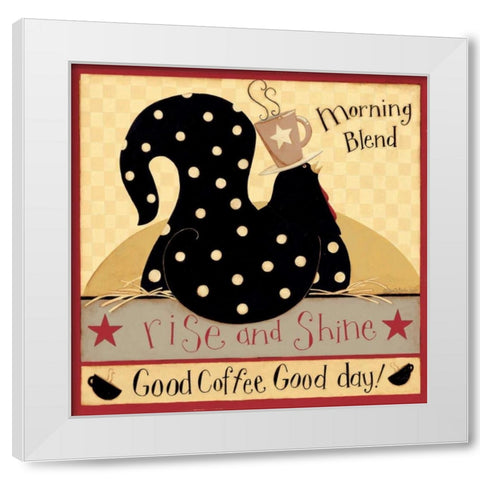 Morning Blend White Modern Wood Framed Art Print by DiPaolo, Dan