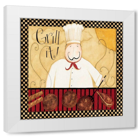 Grill White Modern Wood Framed Art Print by DiPaolo, Dan