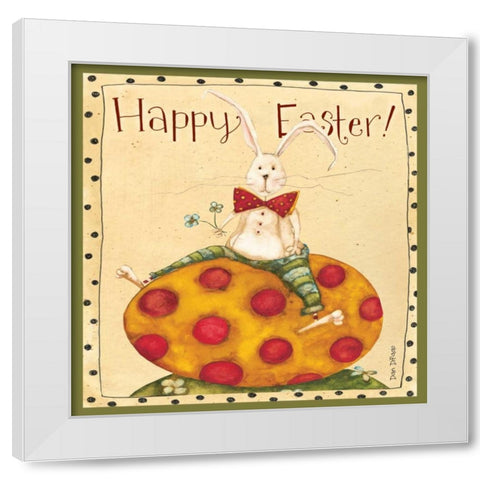 Bunny Egg White Modern Wood Framed Art Print by DiPaolo, Dan