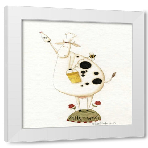 Milky Way White Modern Wood Framed Art Print by DiPaolo, Dan