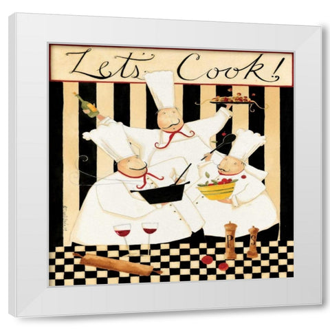 Cooking Time White Modern Wood Framed Art Print by DiPaolo, Dan